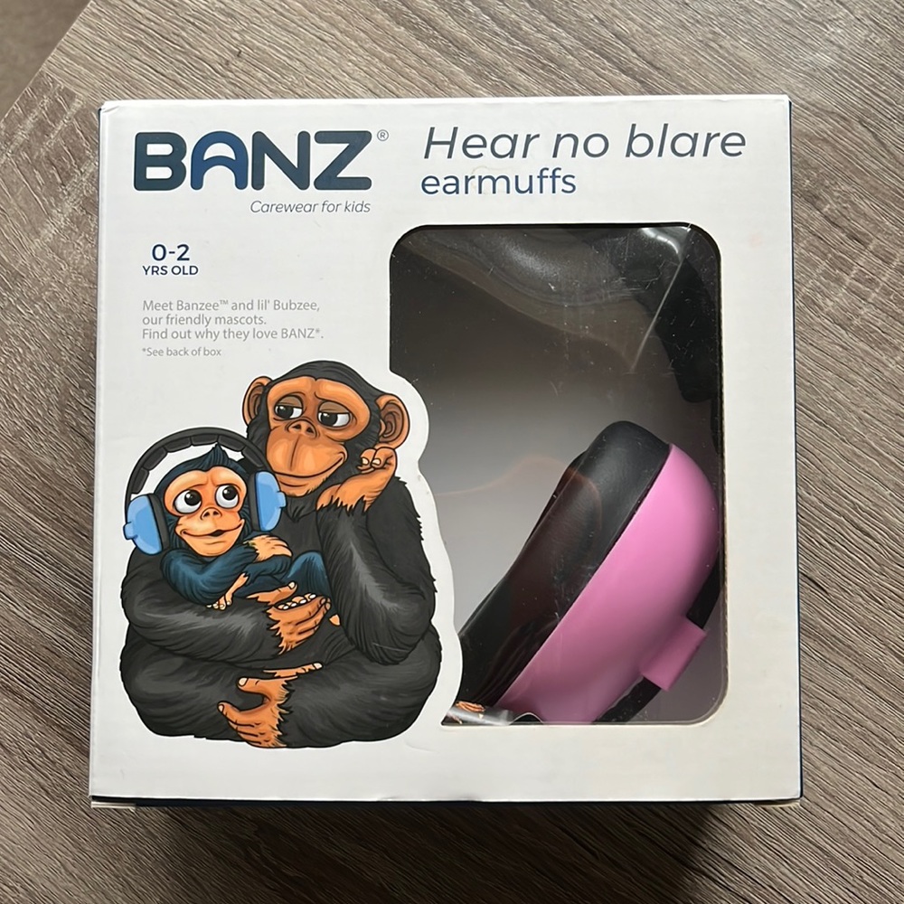 NWOT 🏷️ BANZ 0-2 Year Old Baby Toddler Noise Reducing Earmuffs